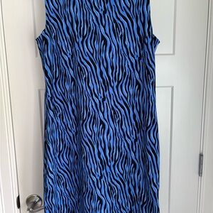 Lulu B Blue Sheath Midi Dress